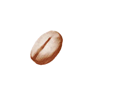 watercolor coffee beans
