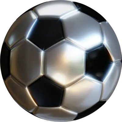 Football ball 3d render illustration