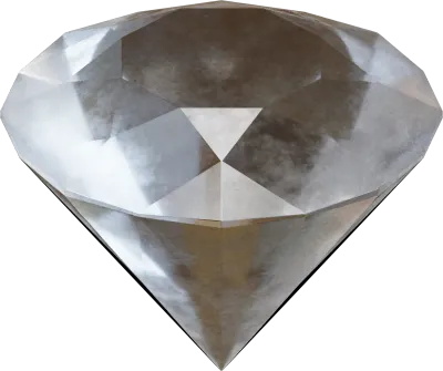 3D rendering of a diamond illustration