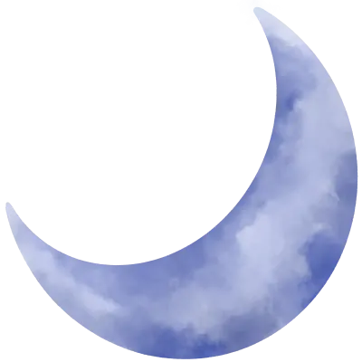 Watercolor Moon Illustration