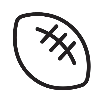 icon american ball entertainment footbal games sports 
