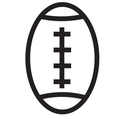 icon american football ball football line outline rugby sport 