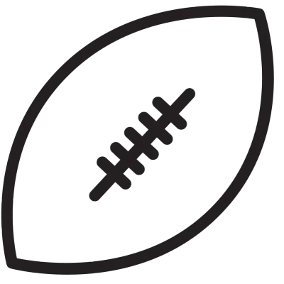 icon american football ball rugby sports icon 