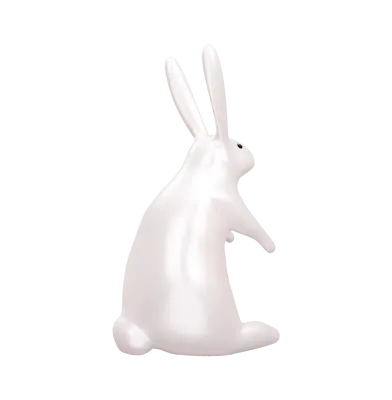 Rabbit 3d rendering illustration