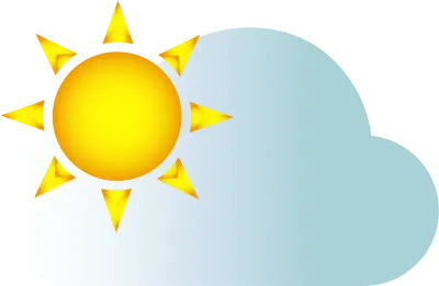 Sun cloud, Sunny day Vector
