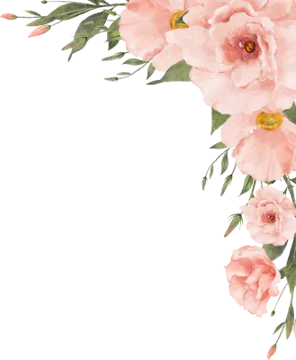 Watercolor Peach Flower