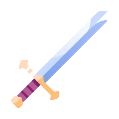 Sword flat illustration