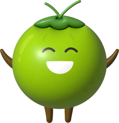 Coconut Cartoon Character