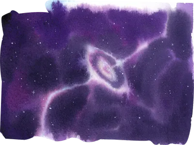 Galaxy watercolor,cartoon, space, poster, astronaut, rocket, planet, landscape, vector, outerspace,