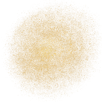 Gold glitter hand-drawn dust
