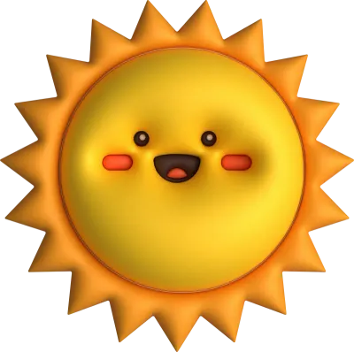 3D CUTE SUN DESIGN FOR KIDS, 아이들을 위한 3D 귀여운 태양 디자인