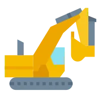 plant and machinery-machine-mechanical-mechanism-flat-icon