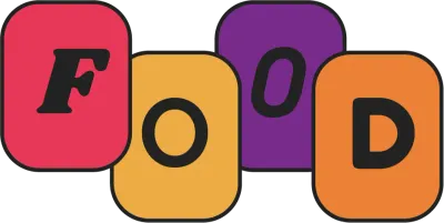 Retro food letter element
