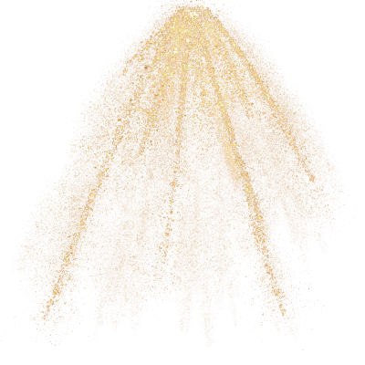 Gold glitter hand-drawn