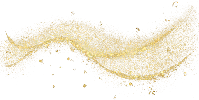 Gold glitter hand-drawn line, curve