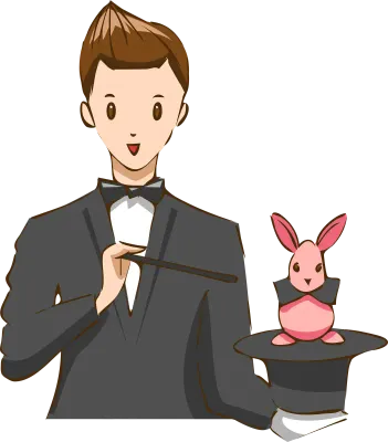 Magician illustration