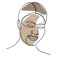 continuous one line hand drawing of woman face line art feminine minimal fashion element