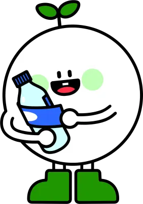 페트병 라벨 뜯는 새싹 캐릭터