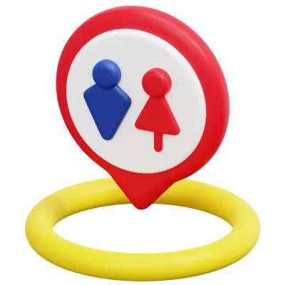 toilet 3d render icon illustration
