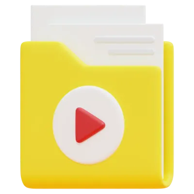 folder 3d render icon illustration