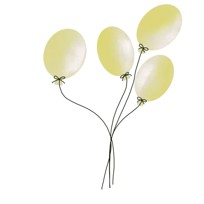 Cute Balloons Drawing
