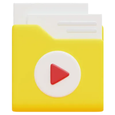 folder 3d render icon illustration