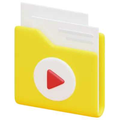 folder 3d render icon illustration