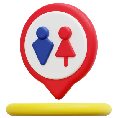 toilet 3d render icon illustration