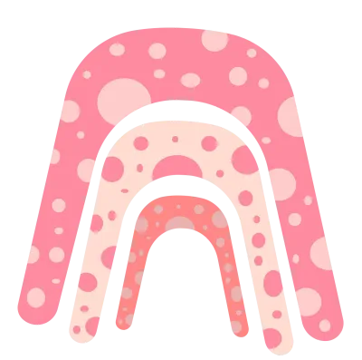Pastel and cute Rainbow element