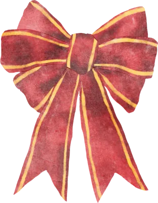 Watercolor Christmas Ribbon
