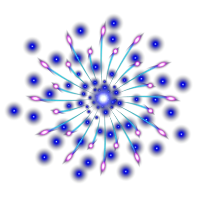 Colorful Fireworks Illustration.