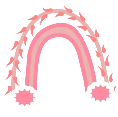 Pastel and cute Rainbow element