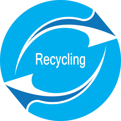 Recycling logo png element