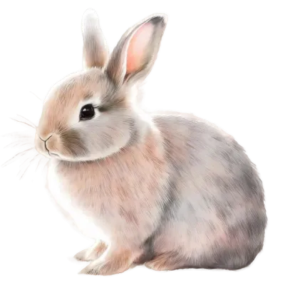 White rabbit Watercolor