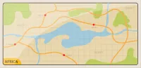 Africa safari map clipart