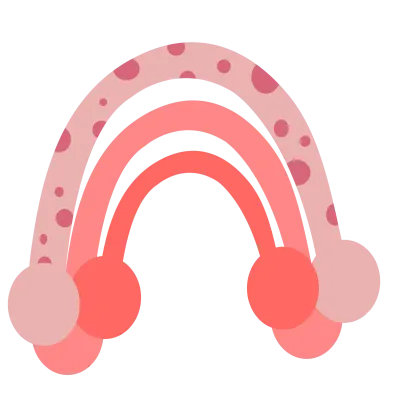 Pastel and cute Rainbow element