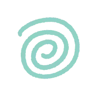 Spiral Line Vector Flat Illustration Organic Line Green 일러스트 상징물 디자인 벡터 귀엽다 디자인 라인