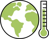 Climate Change Simple Line Icon