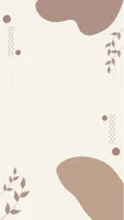 Abstract Aesthetic Background With Leaf Flat Pastel Color Design Template for Social Media,Wallpaper