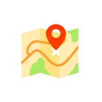 Pinned location on map