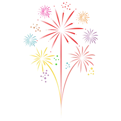 colorful fireworks png file