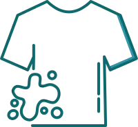 Dirty T-shirt Simple Line Icon