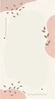 Abstract Aesthetic Background With Leaf Flat Pastel Color Design Template for Social Media,Wallpaper