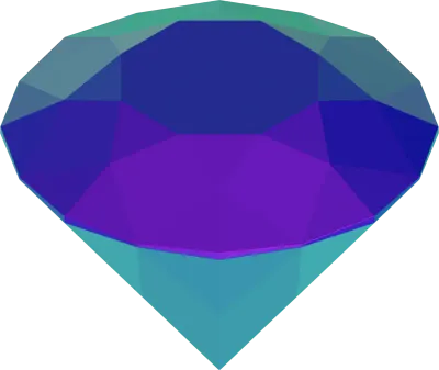 3D rendering of a diamond illustration