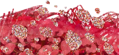 추상 보석 반짝이 글리터 테두리, 투명 배경 PNG