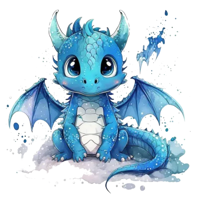 Blue Dragon Clipart