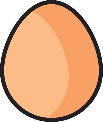 Eggs icon in trendy flat style isolated.