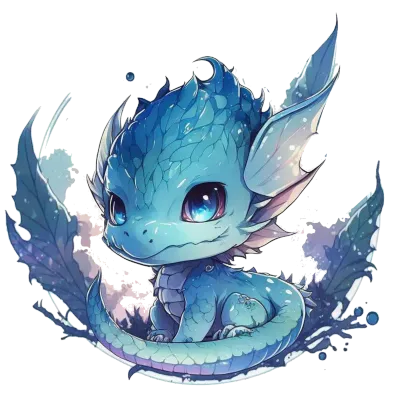 Blue Dragon Clipart