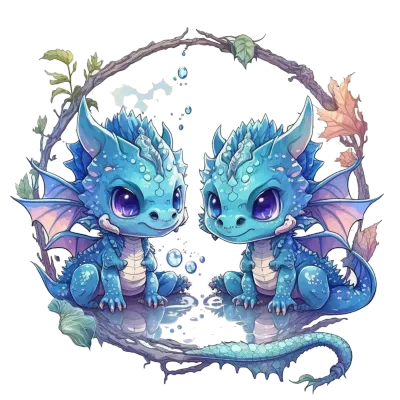 Blue Dragon Clipart