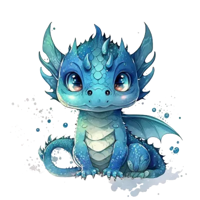 Blue Dragon Clipart